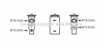 AVA QUALITY COOLING ms1634 -  Расширительный клапан, кондиционер
